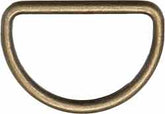 4 Halbrundringe VENO 30 mm, silber/altgold - 196975